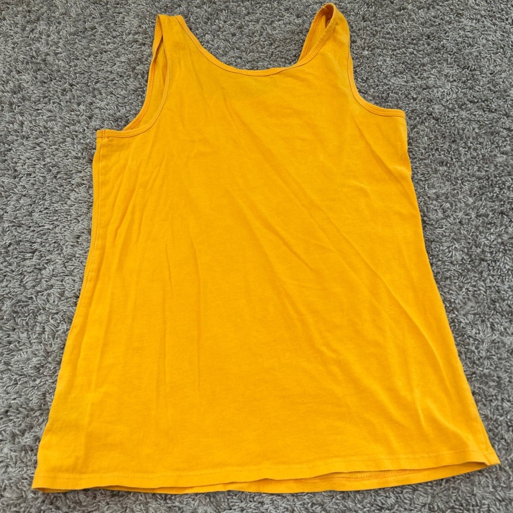 Womens XL Yellow Tank Top Sleeveless Casual Basic Shirt rue 21 - Picture 4 of 7